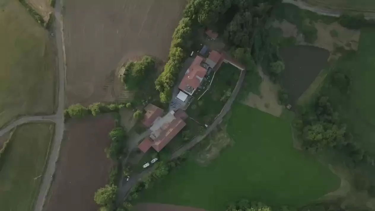 Le domaine du Clos Saint-Joseph vu du ciel, lieu du festival Caldeira